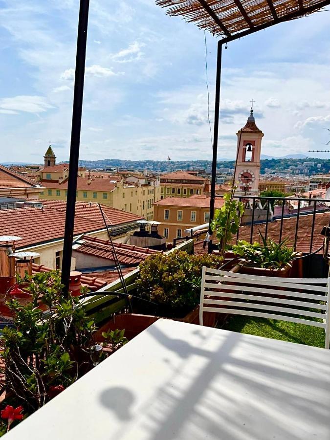 Cosy Penthouse Old Town Sea View Little Terraces Air Conditionned Nice Exteriör bild